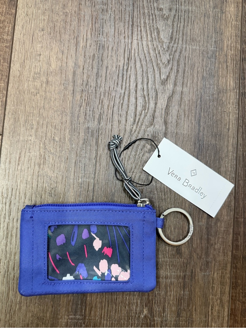 NWT Vera Bradley lighten up zip ID case purple